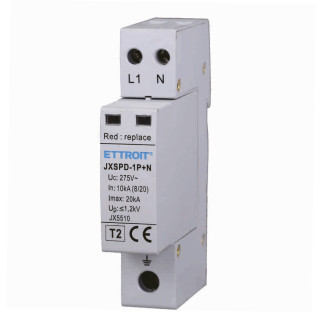 ETTROIT Scaricatore Di Sovratensione 1P+N 10KA-20KA T2 - Mod. JX5510