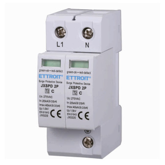 ETTROIT Scaricatore Di Sovratensione 2P 20KA-40KA T2 - Mod. JX5220