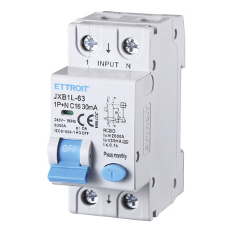ETTROIT Magnetotermico Differenziale 1P+N 16A 30mA 220V-6KA CLASSE A - Mod. JX271664