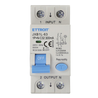 ETTROIT Magnetotermico Differenziale 1P+N 32A 300mA 220V-6KA CLASSE A - Mod. JX253268