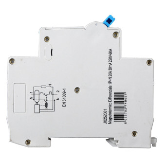 ETTROIT Magnetotermico Differenziale 1P+N 20A 30mA 220V-6KA - Mod. JX252061