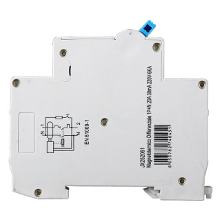 ETTROIT Magnetotermico Differenziale 1P+N 20A 30mA 220V-6KA - Mod. JX252061