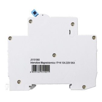 ETTROIT Interruttore Magnetotermico 1P+N 10A 220V 6KA - Mod. JX151060