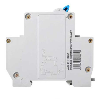 ETTROIT Interruttore Magnetotermico 1P+N 6A 220V 4.5KA - Mod. JX150640
