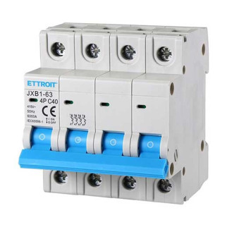 ETTROIT Interruttore Magnetotermico 4P 40A 380V 6KA - Mod. JX144060