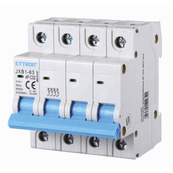 ETTROIT Interruttore Magnetotermico 4P 32A 380V 6KA - Mod. JX143260