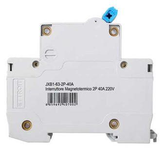 ETTROIT Interruttore Magnetotermico 2P 40A 220V 6KA - Mod. JX124060
