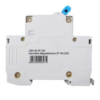 ETTROIT Interruttore Magnetotermico 2P 16A 220V 6KA - Mod. JX121660