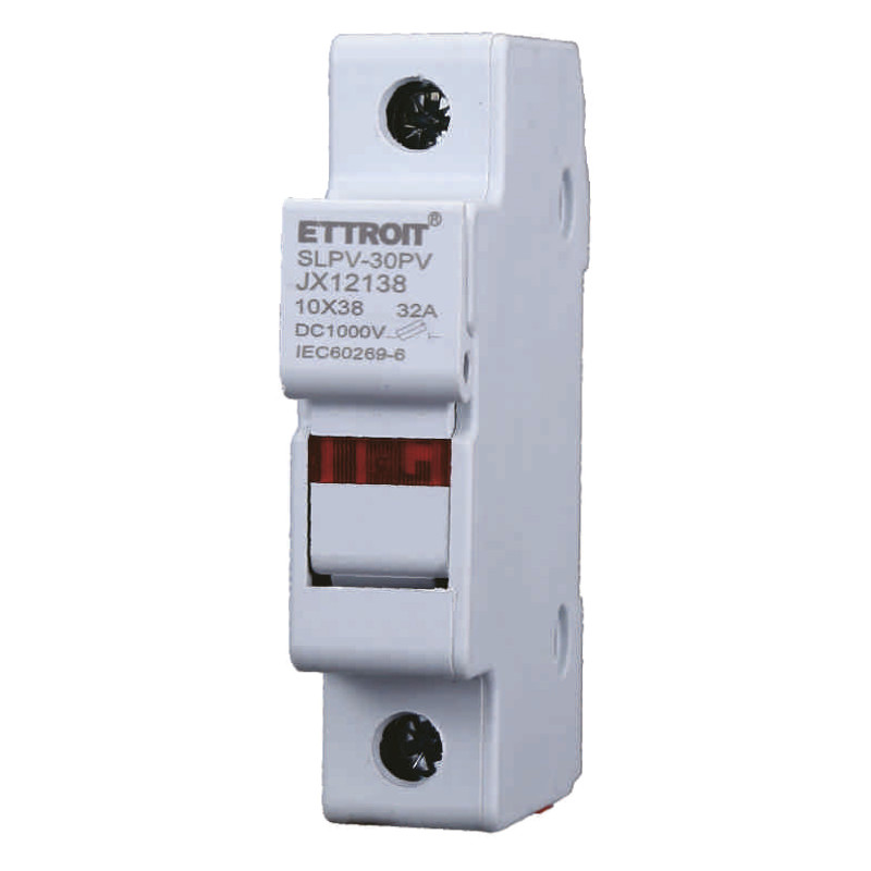 ETTROIT Supporto per fusibili cilindrici Base RT18-32 1P DIN 10 x 38mm AC/DC - Mod. JX12138