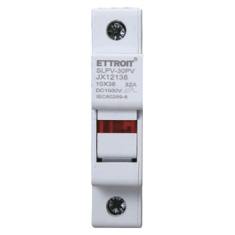 ETTROIT Supporto per fusibili cilindrici Base RT18-32 1P DIN 10 x 38mm AC/DC - Mod. JX12138