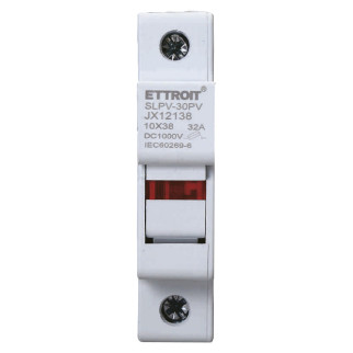 ETTROIT Supporto per fusibili cilindrici Base RT18-32 1P DIN 10 x 38mm AC/DC - Mod. JX12138