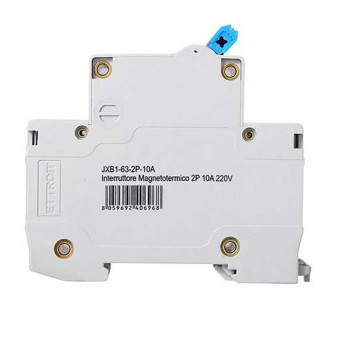 ETTROIT Interruttore Magnetotermico 2P 10A 220V 6KA - Mod. JX121060