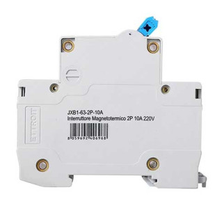 ETTROIT Interruttore Magnetotermico 2P 10A 220V 6KA - Mod. JX121060