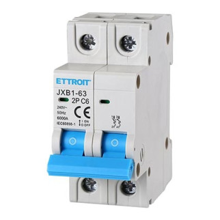 ETTROIT Interruttore Magnetotermico 2P 6A 220V 6KA - Mod. JX120660