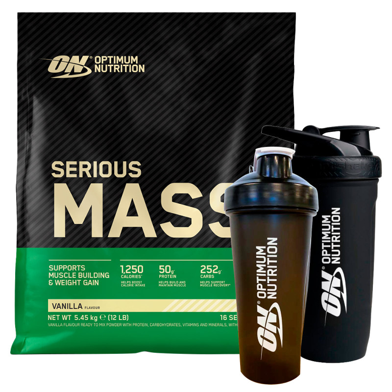 Serious Mass Proteine Whey Vaniglia con Shaker Optimum Nutrition