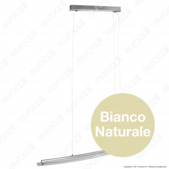 V-TAC VT-7020 Lampadario LED 18W a Sospensione in Metallo Cromato e