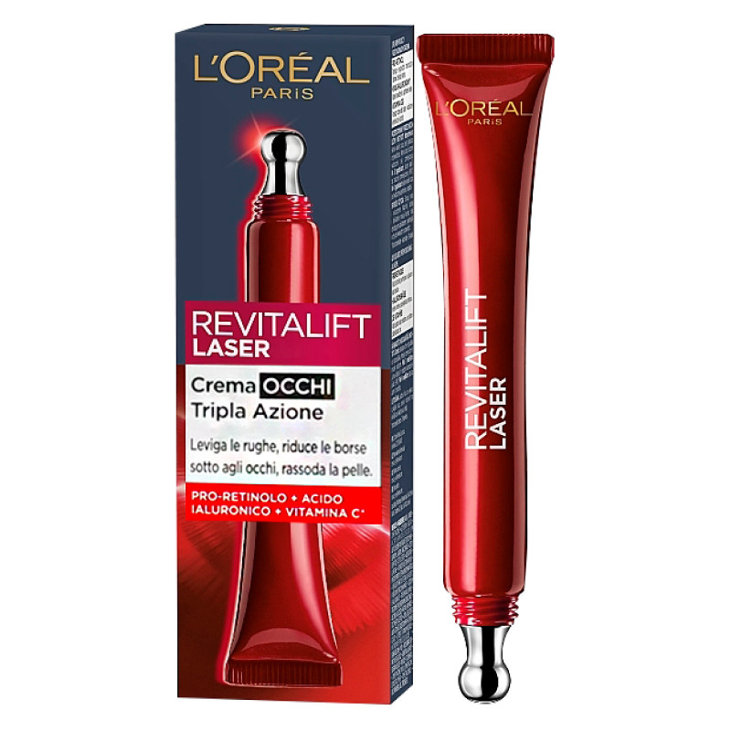 Crema Occhi Tripla Azione Anti-Rughe Revitalift Laser L'Oréal Paris