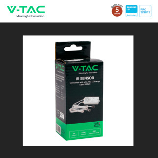 V-Tac VT-81012 Sensore di Movimento a Infrarossi Max 200W IP20