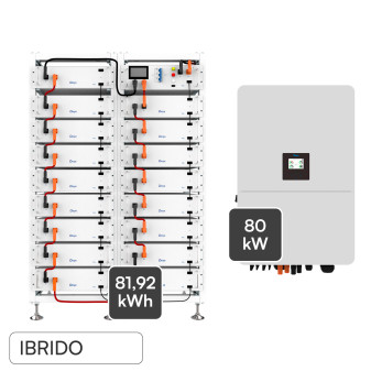 V-Tac Deye Sistema All-In-One Inverter 80kW Accumulo 81,9KWh