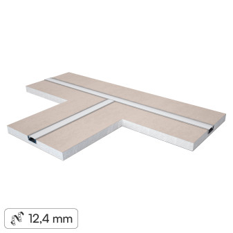 Profilo a T in Alluminio Integrato per Strisce LED SD