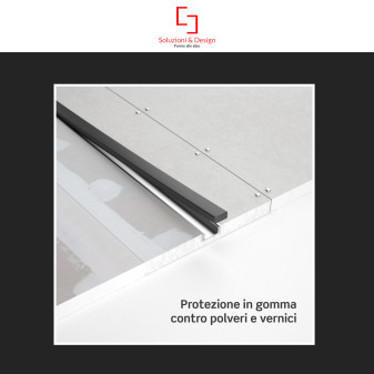 Profilo a T in Alluminio Integrato per Strisce LED SD