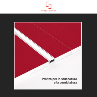 SD290.L Profilo a L in Alluminio Integrato per Strisce LED SD