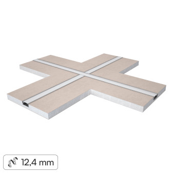 Profilo a X in Alluminio Integrato per Strisce LED