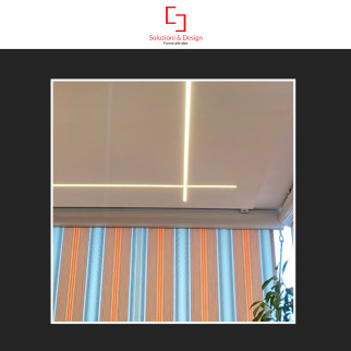 Profilo a X in Alluminio Integrato per Strisce LED