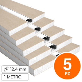 SD290/Slim 5 Profili in Alluminio Integrati da 1m per Strisce LED SD