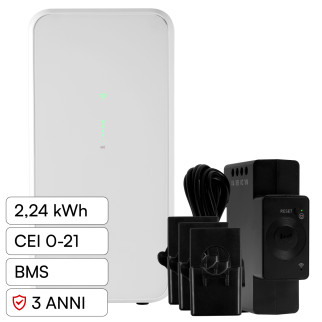 Marstek Batteria BMS LiFePO4 44,8V 50Ah 2,24kWh IP65 Balcone CEI 0-21