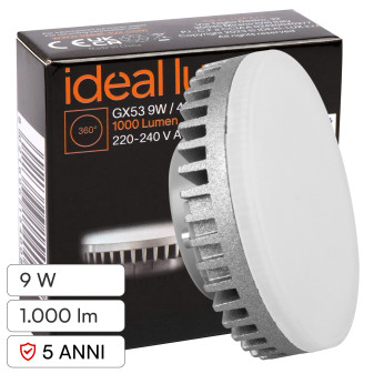 Lampadina LED GX53 9W Disc SMD Ideal Lux