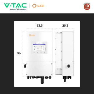 V-Tac Inverter Monofase Ibrido On-Grid / Off-Grid 6kW IP66