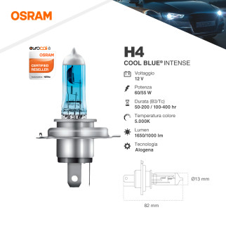 Lampadine Cool Blue Intense H4 per Fari Auto Osram