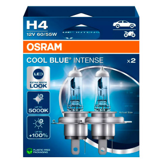 Lampadine Cool Blue Intense H4 per Fari Auto Osram