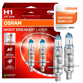 Lampadine Night Breaker Laser H1 per Fari Auto Osram