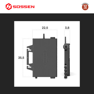 Sossen Microinverter Monofase On-Grid 2400W IP67 da Balcone CEI 0-21