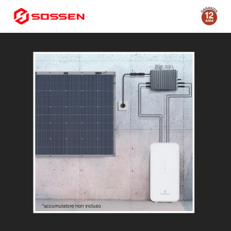 Sossen Microinverter Monofase On-Grid 2400W IP67 da Balcone CEI 0-21