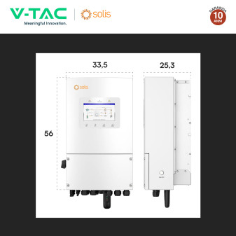 V-Tac Inverter Monofase Ibrido On-Grid / Off-Grid 5kW IP66