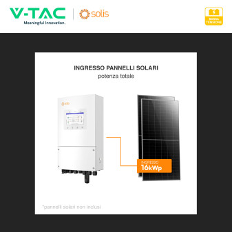 V-Tac Solis Inverter Trifase On-Grid / Off-Grid 10kW IP66