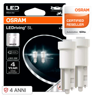 Lampadine LEDriving SL W2.3W T5 W2x4.6d per Auto Osram