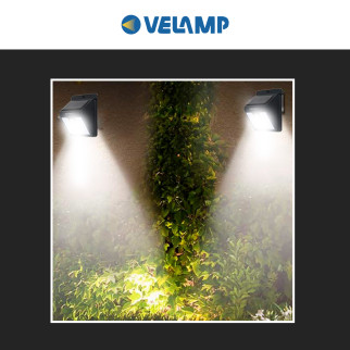 Dory Applique 1,6W IP44 con Pannello Solare e Sensore Velamp