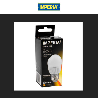 Imperia Lampadina LED E27 9W MiniGlobo G45 SMD Ceramica