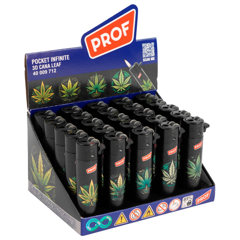 Prof Maxi Accendino a Pietrina 3D Cana Leaf 25 Accendini