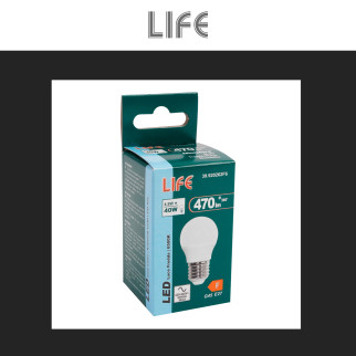 Life Lampadina LED E27 4,9W MiniGlobo G45 SMD