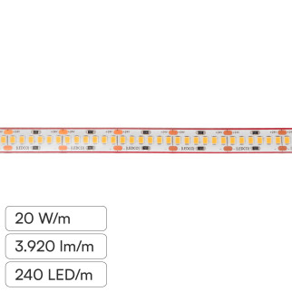 LEDCO Striscia LED 2835 Flessibile 100W 240 LED/m IP67 CRI≥90 5m