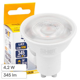 Faretto LED GU10 4,2W PAR16 SMD 36° Bot Lighting Shot