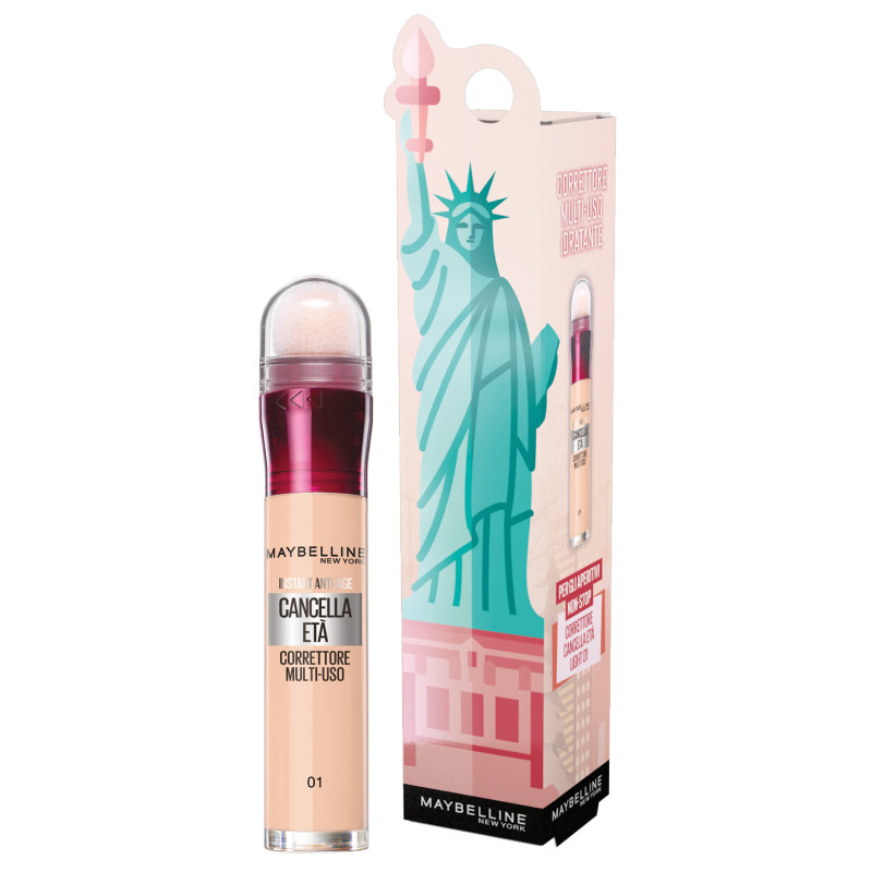 Maybelline New York Confezione Regalo Cancella Età Correttore 01 Light