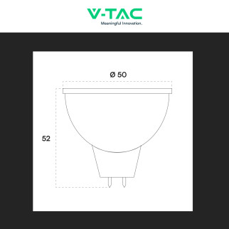 Faretto LED GU5.3 6W MR16 SMD 110° V-Tac