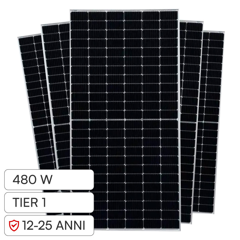 Pannelli Fotovoltaici 480W TIER 1 TOPCon IP68 V-Tac Austa Osda