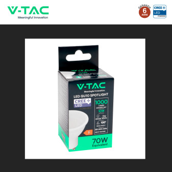 Faretto LED GU10 10W PAR16 SMD Chip CREE V-Tac